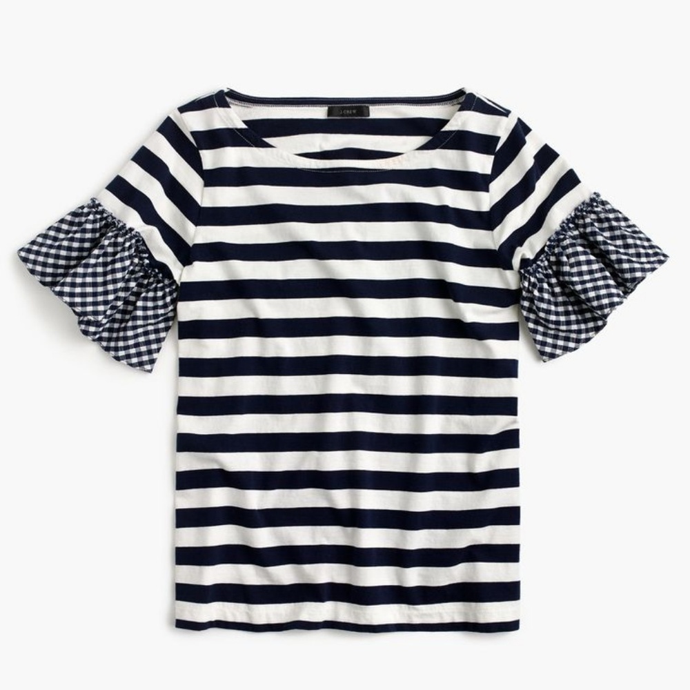 J. Crew Ruffle-sleeve top - Picture 4 of 5
